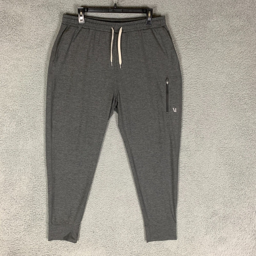 Vuori Sunday Jogger Mens XL Charcoal Performance Knit Workout Athletic Sweatpant